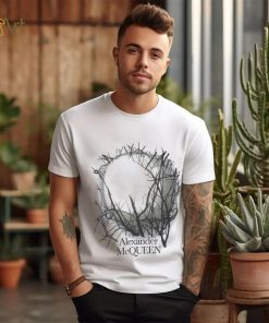 Alexander McQueen Graphic Printed Crewneck T Shirt, hoodie, sweater, long sleeve and tank top Alexander McQueen Graphic Printed Crewneck T Shirt