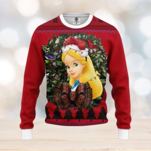 Alice In Wonderland Noel Mc ugly Christmas sweater