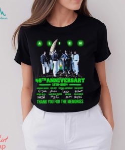 Alien 45th anniversary 1979 2024 characters thank You for the memories Shirt, hoodie, sweater, long sleeve and tank top Alien 45th anniversary 1979 2024 characters thank You for the memories Shirt