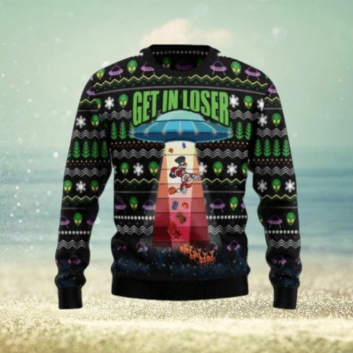 Alien Get In Loser Funny Christmas Gift Xmas Ugly Christmas Sweater