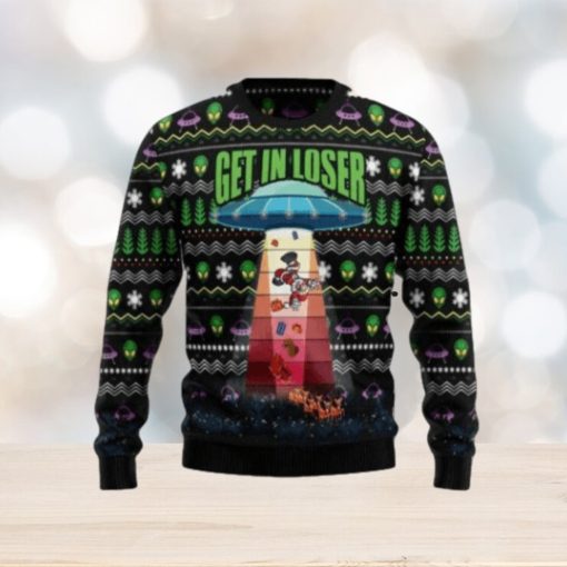 Alien Get In Loser Funny Christmas Gift Xmas Ugly Christmas Sweater