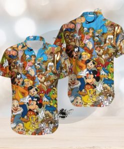 All Characters Disney Hawaiian Shirt, Gifts for Disney Enthusiasts
