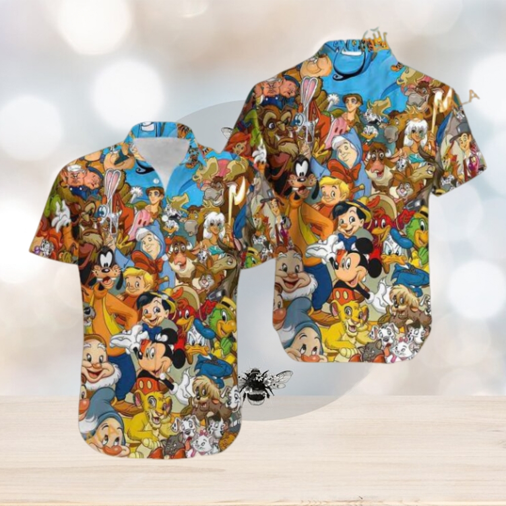 All Characters Disney Hawaiian Shirt, Gifts for Disney Enthusiasts All Characters Disney Hawaiian Shirt, Gifts for Disney Enthusiasts