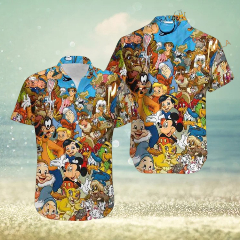All Characters Disney Hawaiian Shirt, Gifts for Disney Enthusiasts All Characters Disney Hawaiian Shirt, Gifts for Disney Enthusiasts