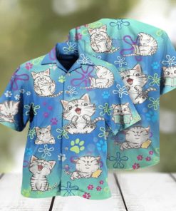 All I Need Is Love And A Lovely Cute Cat Hawaiian Shirt