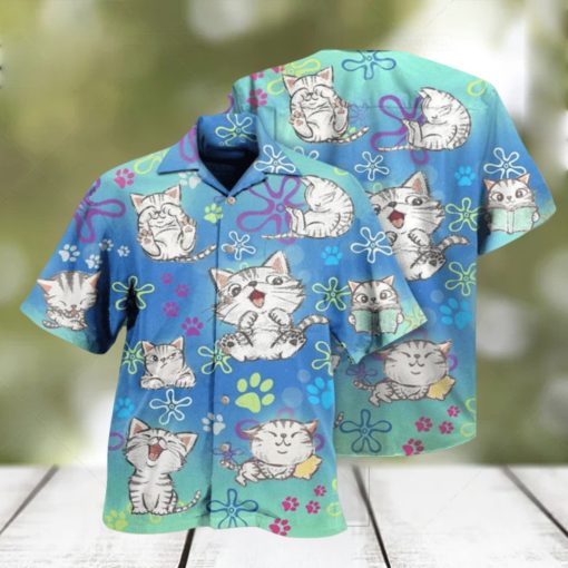 All I Need Is Love And A Lovely Cute Cat Hawaiian Shirt