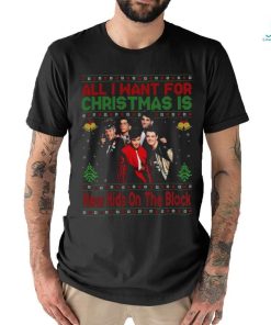 All I Want For Christmas Is New Kids On The Block NKOTB Shirt