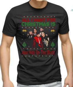 All I Want For Christmas Is New Kids On The Block NKOTB Shirt