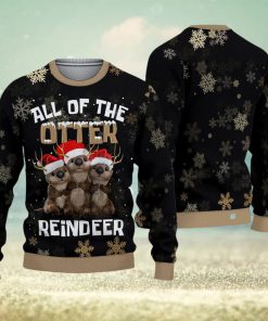 All Of The Otter Reindeer Ugly Christmas Sweater Gift for men Women Otter Gift For Fan