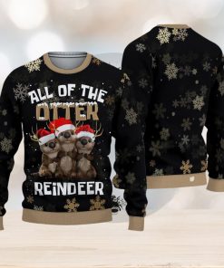 All Of The Otter Reindeer Ugly Christmas Sweater Gift for men Women Otter Gift For Fan