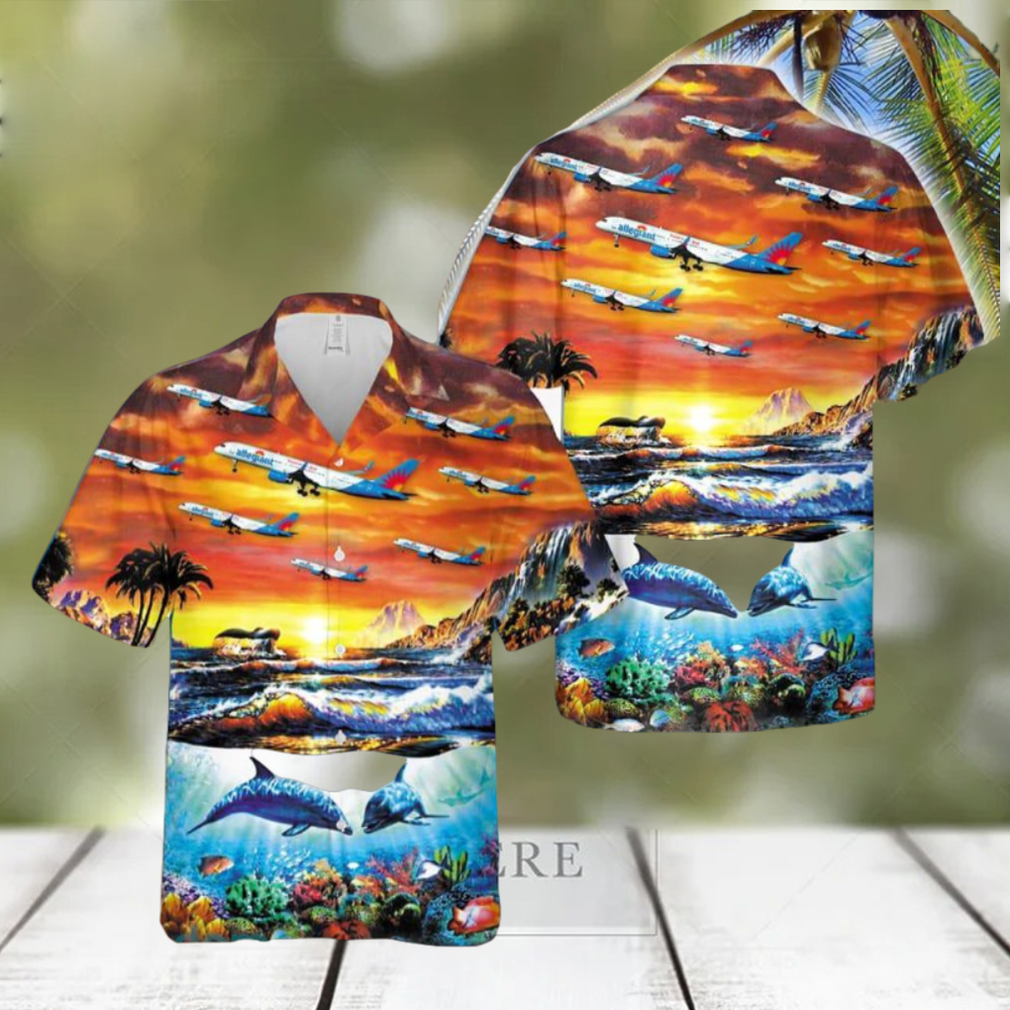 Allegiant Air Boeing 757 204 Hawaiian Shirt Aloha Summer Allegiant Air Boeing 757 204 Hawaiian Shirt Aloha Summer