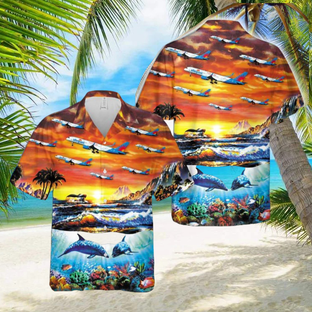 Allegiant Air Boeing 757 204 Hawaiian Shirt Aloha Summer Allegiant Air Boeing 757 204 Hawaiian Shirt Aloha Summer