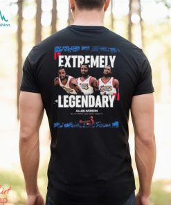 Allen I Verson Extreme Legendary Philadelphia 76ers On 2ks Impact On Hoops Culture T Shirt