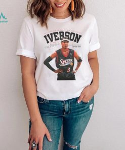 Allen Iverson Philadelphia 76ers basketball you can hide from the devil but he’ll always find you signature information retro shirt