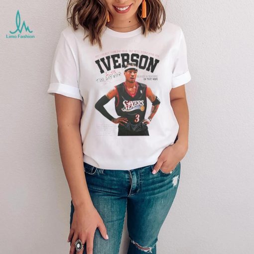 Allen Iverson Philadelphia 76ers basketball you can hide from the devil but he’ll always find you signature information retro shirt
