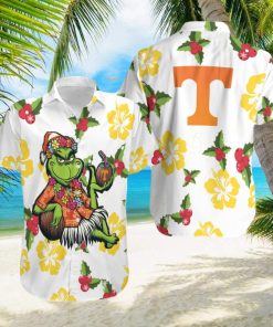 Aloha Grinch Relax Christmas NCAA Tennessee Volunteers 3D Hawaiian Shirt For Men And Women