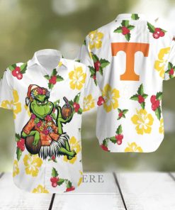 Aloha Grinch Relax Christmas NCAA Tennessee Volunteers 3D Hawaiian Shirt For Men And Women