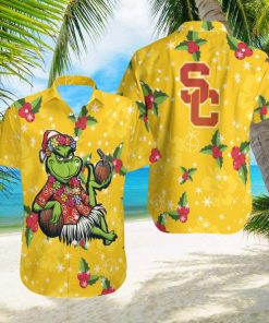 Aloha Grinch Relax Christmas NCAA USC Trojans Hawaiian Shirt Gift For Fans