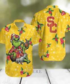 Aloha Grinch Relax Christmas NCAA USC Trojans Hawaiian Shirt Gift For Fans