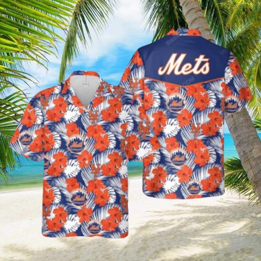 Aloha MLB New York Mets Hawaiian Shirt Hibiscus Flowers Beach Gift For Him