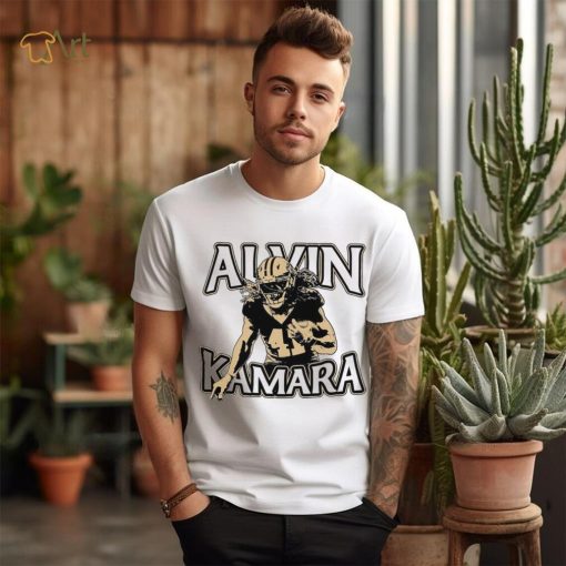 Alvin Kamara number 41 New Orleans Saints football player retro shirt