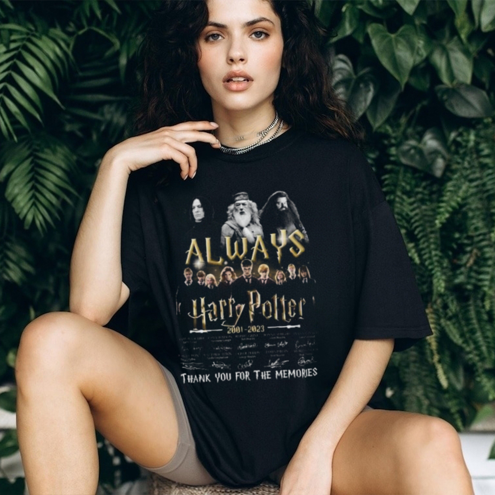 Always Harry Potter 2001 – 2023 Thank You For The Memories Signature T Shirt  - Limotees