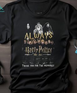 Always Harry Potter 2001 – 2023 Thank You For The Memories Signature T Shirt
