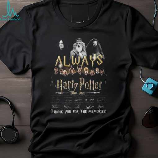 Always Harry Potter 2001 – 2023 Thank You For The Memories Signature T Shirt