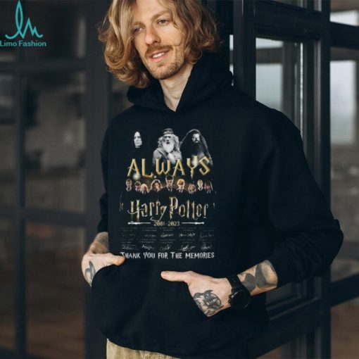 Always Harry Potter 2001 – 2023 Thank You For The Memories Signature T Shirt