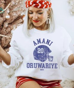 Amani Oruwariye New York G Helmet Font Shirt