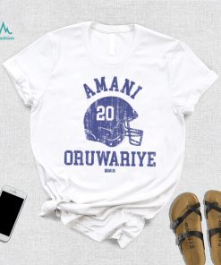 Amani Oruwariye New York G Helmet Font Shirt