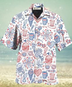 America Independence Day Fourth Of July Cool Art Hawaiian Shirt