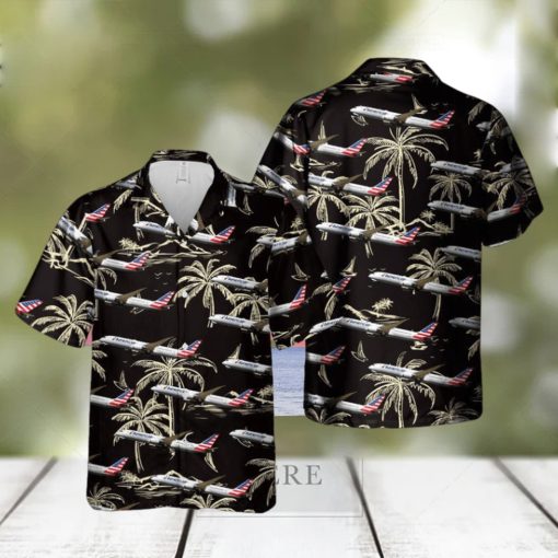 American Airlines Boeing 787 9 Dreamliner Trendy Hawaiian Shirt