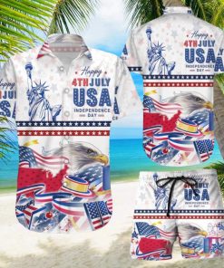 American Eagle Hawaiian Shirt & Short For Men And Women