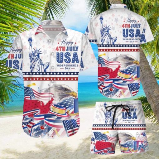 American Eagle Hawaiian Shirt & Short For Men And Women