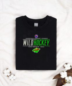 American Hockey League Wild Hockey Des Moines Iowa Minnesota Wild Logo T shirt