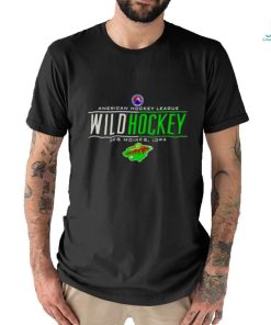 American Hockey League Wild Hockey Des Moines Iowa Minnesota Wild Logo T shirt