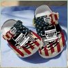 Chiefs Crocs Personalized KC Chiefs Football Ripped American Flag Clog Shoes