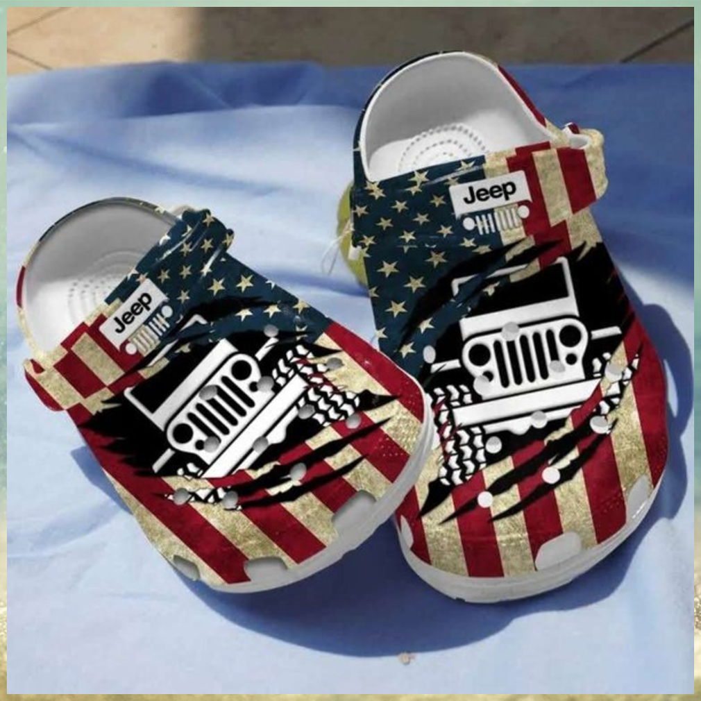 American Jeep Crocs Crocband Clog Shoes For Jeep Lover American Jeep Crocs Crocband Clog Shoes For Jeep Lover