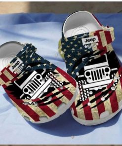 American Jeep Crocs Crocband Clog Shoes For Jeep Lover