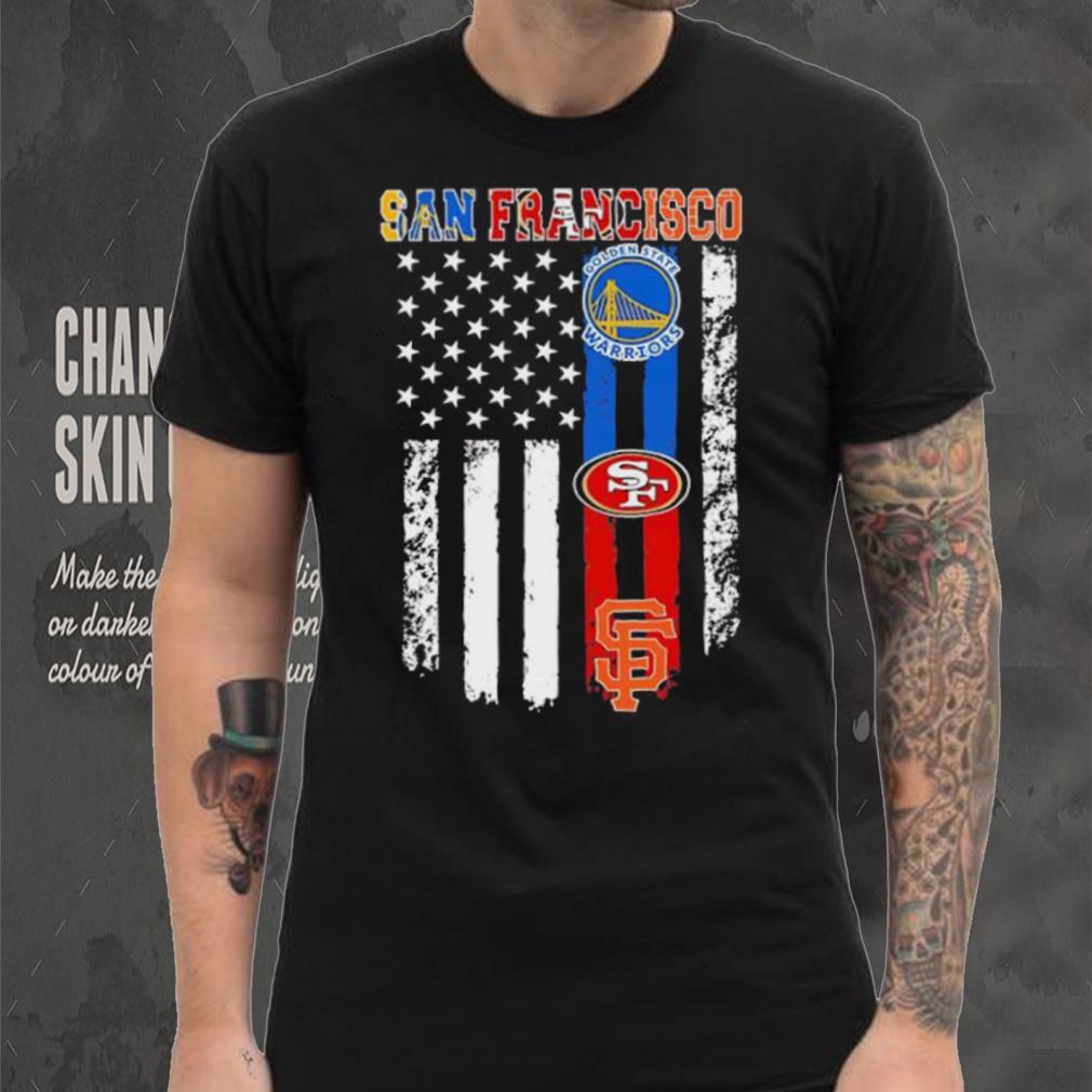 American flag San Francisco all sports team shirt American flag San Francisco all sports team shirt