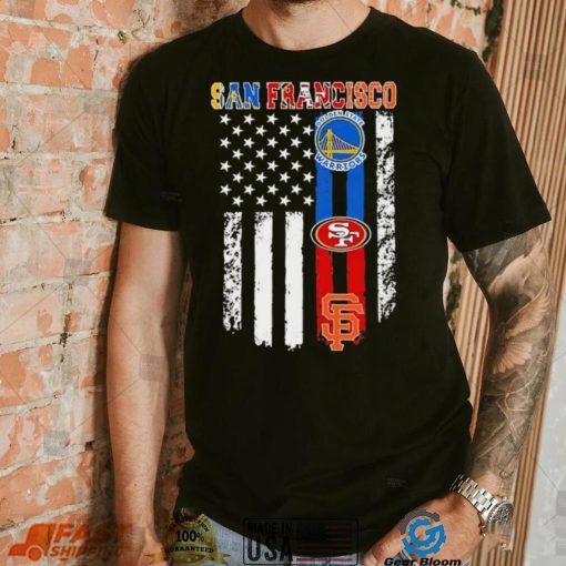 American flag San Francisco all sports team shirt