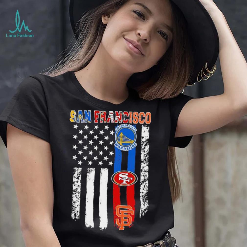 American flag San Francisco all sports team shirt American flag San Francisco all sports team shirt