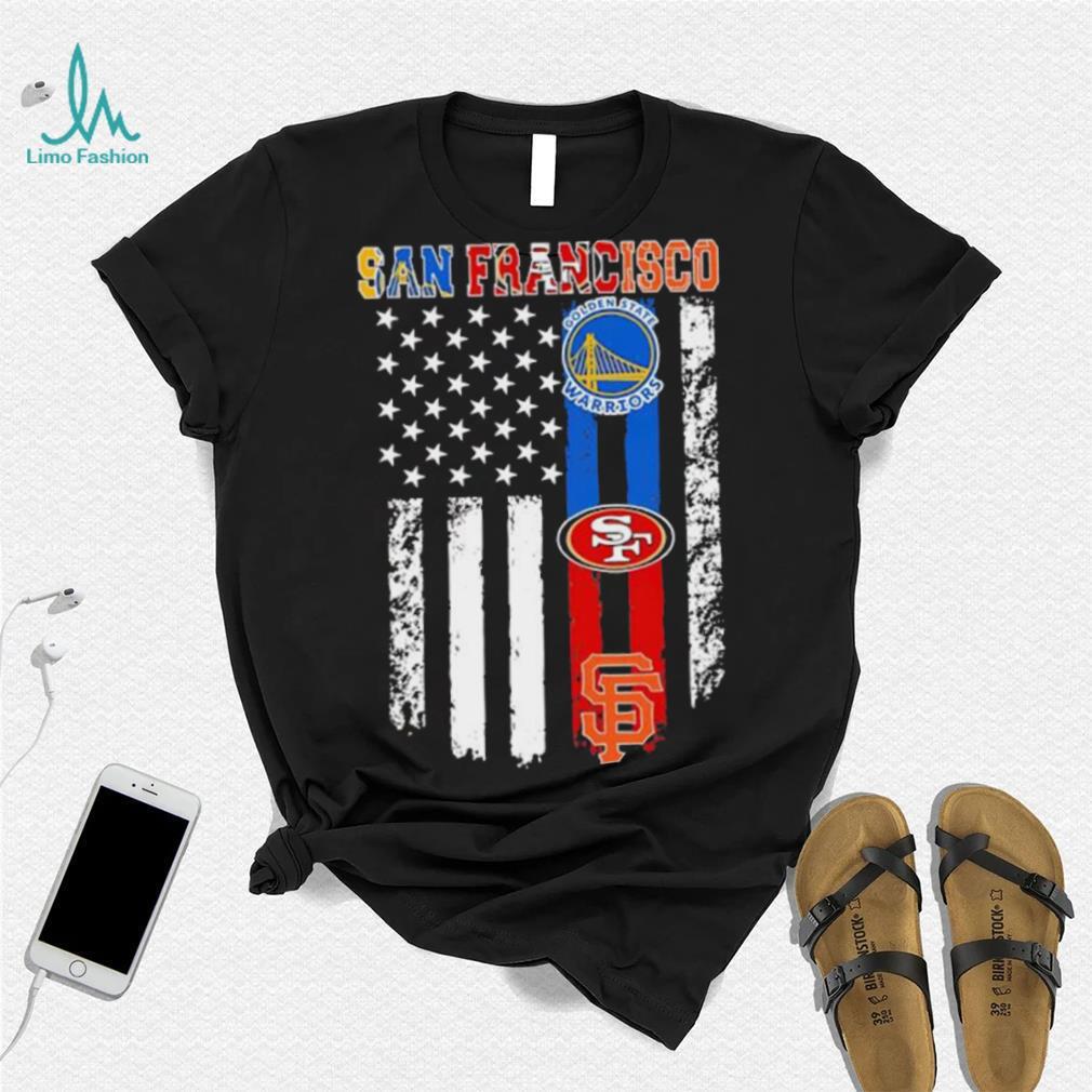 American flag San Francisco all sports team shirt American flag San Francisco all sports team shirt