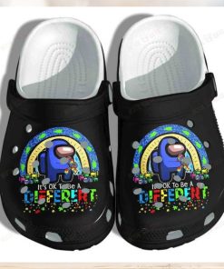 Among Us Autism Ok To Be A Different Crocs Classic Clogs Shoes