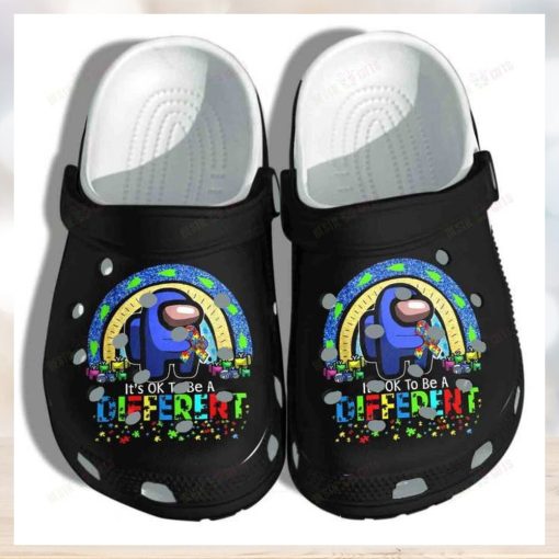 Among Us Autism Ok To Be A Different Crocs Classic Clogs Shoes