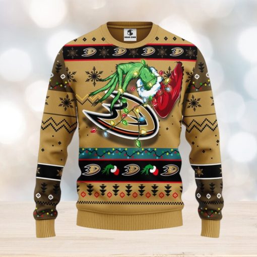 Anaheim Ducks Grinch Christmas Ugly Sweater