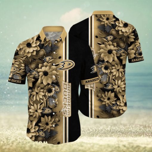Anaheim Ducks NHL Flower Hawaiian Shirt Best Gift For Fans