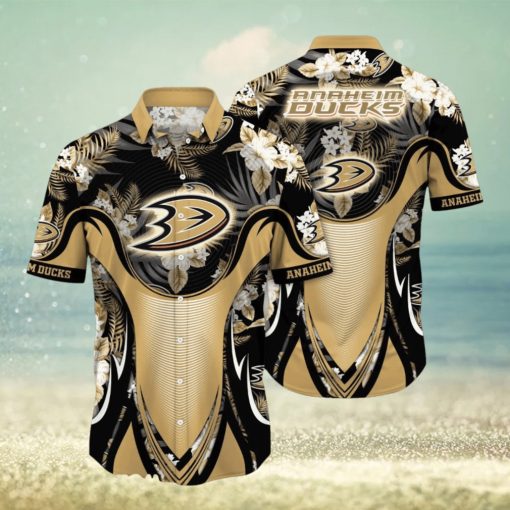 Anaheim Ducks NHL Flower Hawaiian Shirt Best Gift For Men And Women Fans