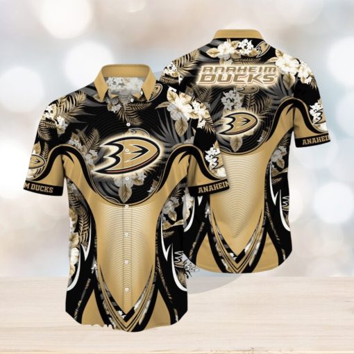 Anaheim Ducks NHL Flower Hawaiian Shirt Best Gift For Men And Women Fans